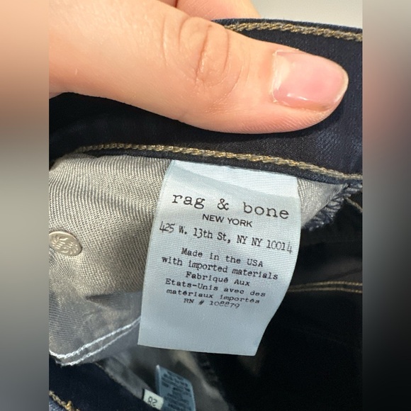 NWOT- RAG N BONE 10” RISE CROP FLARE JEANS - Picture 5 of 11